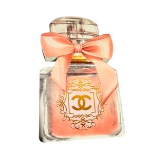 At Home CHANEL Perfume Bottle Wood Decor